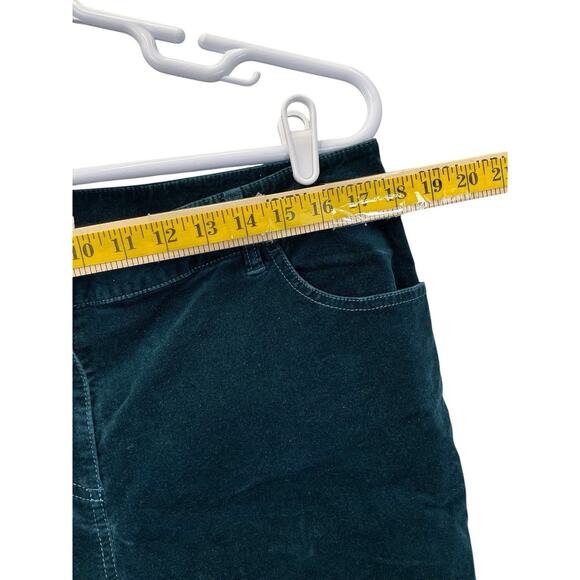 Chicos stretch velvet "Curvy Holiday Size 2- 34 Green - Picture 8 of 15